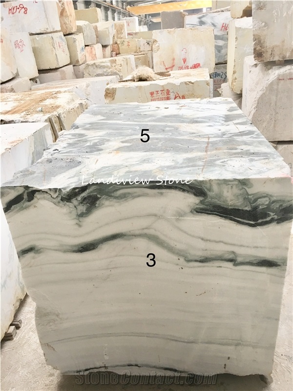 Panda White Marble Blocks