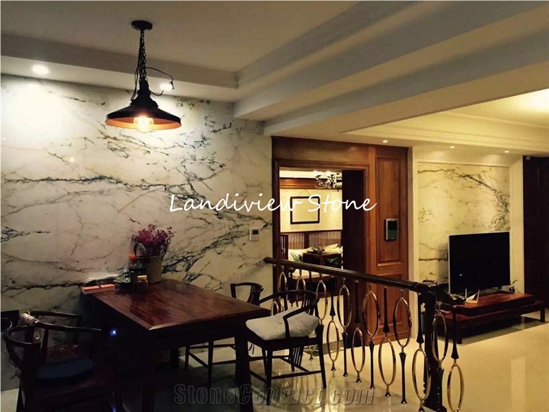 Paonazzo Vulcanatta White Marble Tiles Slabs