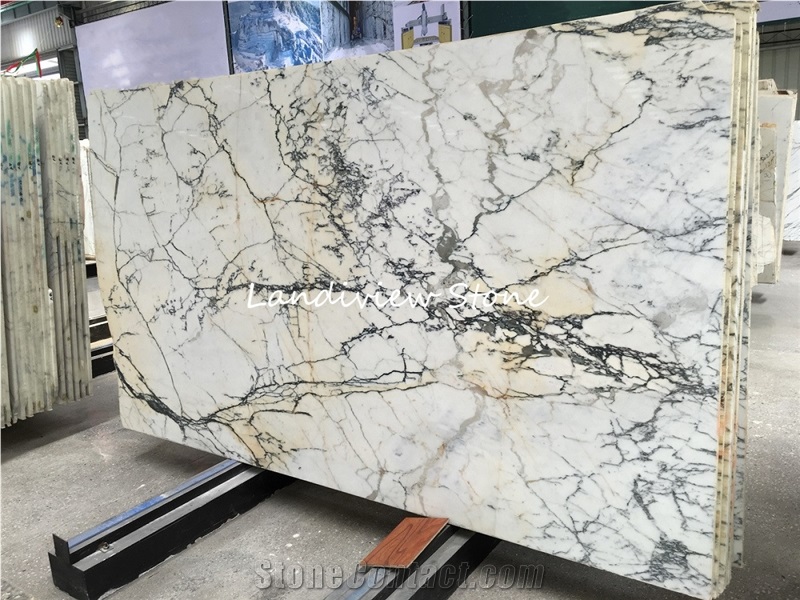 Paonazzo Vulcanatta White Marble Tiles Slabs