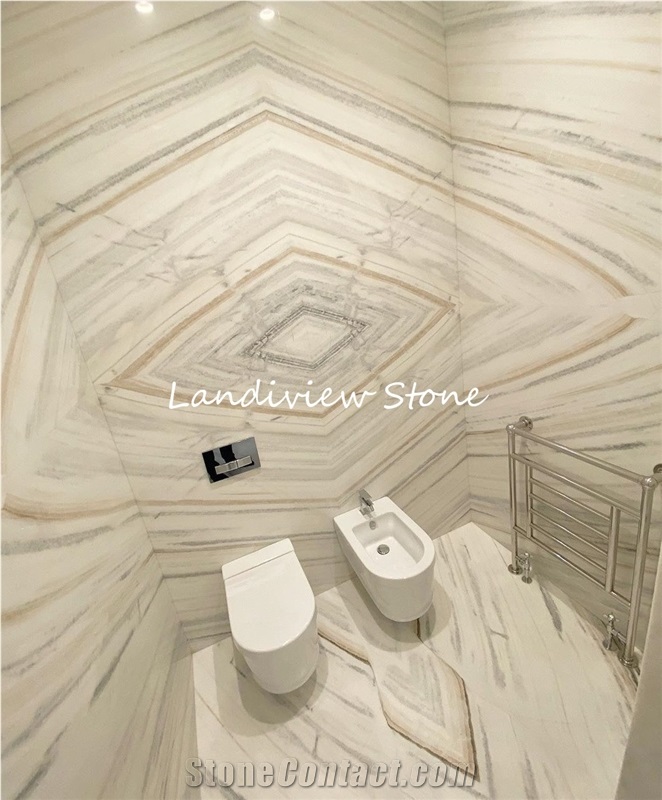 Pavimento Bianco Lasa Covelano White Marble