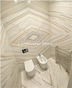 Pavimento Bianco Lasa Covelano White Marble