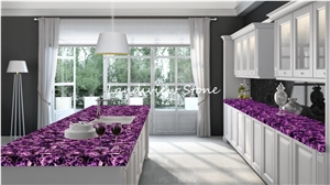 Purple Crystal Amethyst Semiprecious Lilac Grystal