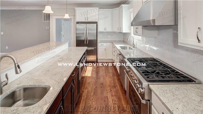 River White Granite Kichen Tops Island