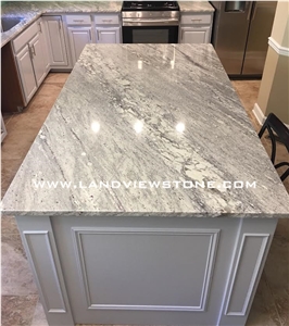 River White Granite Kichen Tops Island