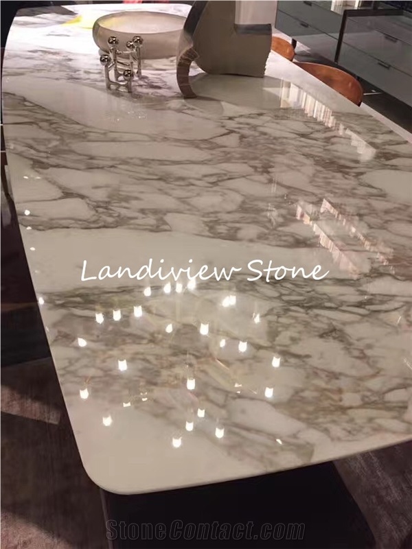 Statuario Gold Marble Vanity Top
