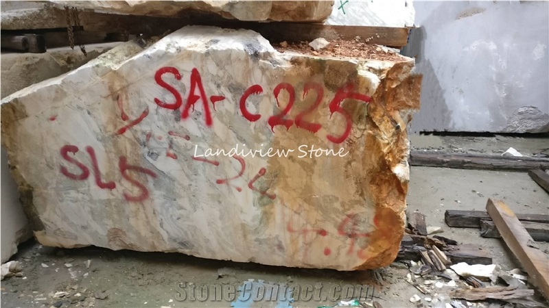 White China Green Jade Marble Ice Connected Blocks