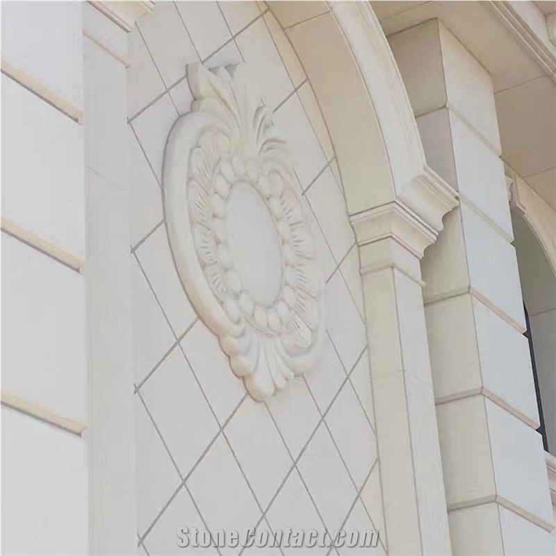 White Limestone Wall Clading