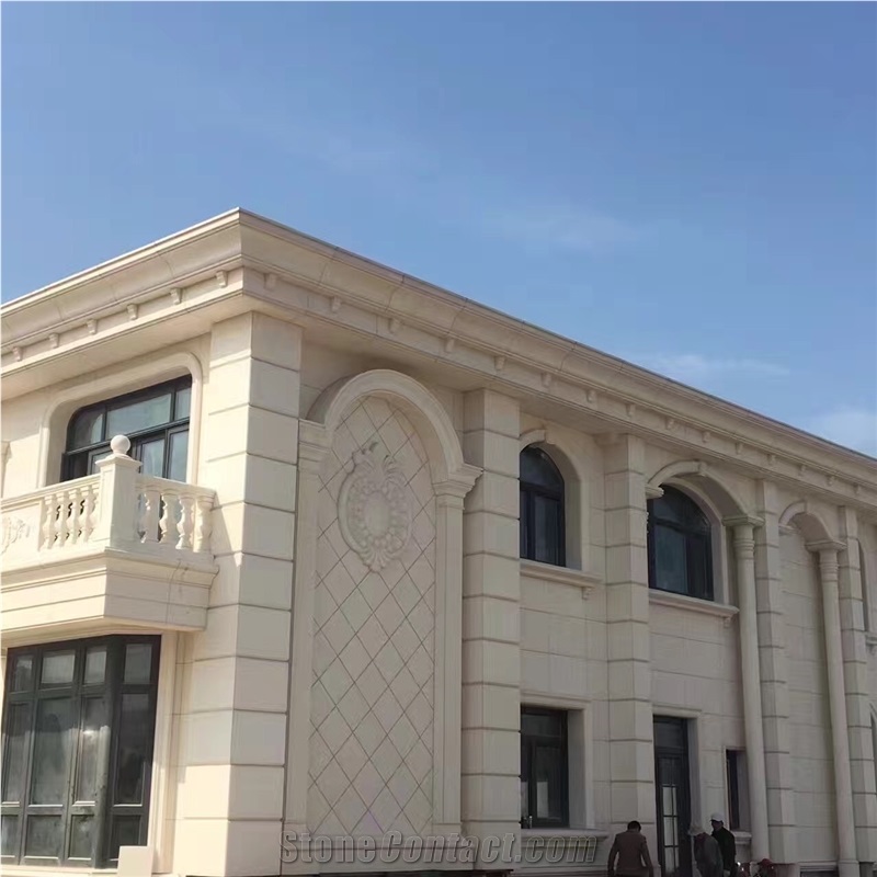 White Limestone Wall Clading