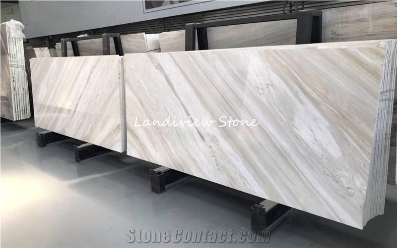 White Rhino Marble Bianco Lasa Vena Oro Marble
