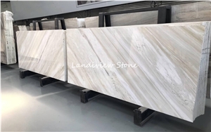 White Rhino Marble Bianco Lasa Vena Oro Marble