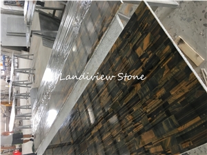 Yellow Blue Tiger Eyes Semiprecious Stone
