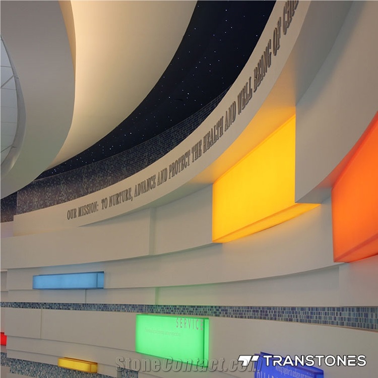 New Translucent Colored Acrylic Wall Panel Slabs