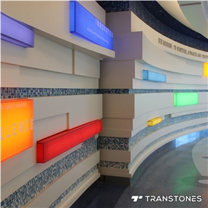 New Translucent Colored Acrylic Wall Panel Slabs