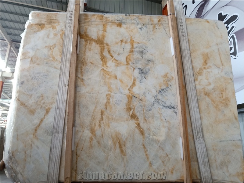 Treasures Fill the Home Beige Yellow Onyx