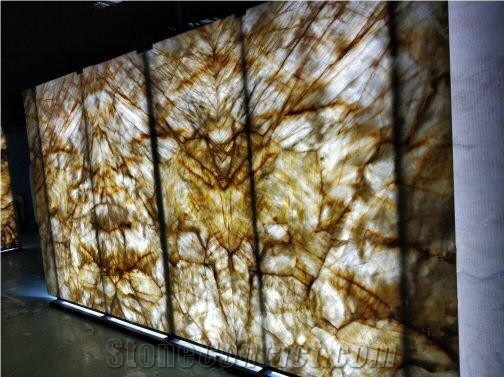 Treasures Fill the Home Beige Yellow Onyx