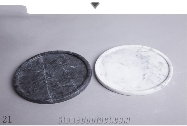 Manufacturers Custom Marble Round Green Plate