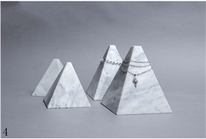 Nordic Style Natural Marble Jewelry Frame Crafts