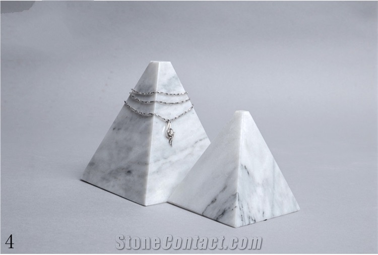 Nordic Style Natural Marble Jewelry Frame Crafts
