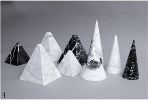 Nordic Style Natural Marble Jewelry Frame Crafts
