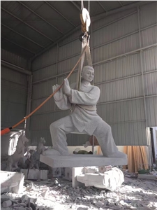 White Granite Stone Traditional Figure Carving