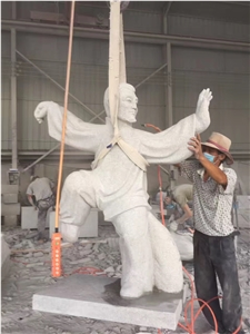 White Granite Stone Traditional Figure Carving