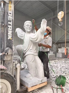 White Granite Stone Traditional Figure Carving