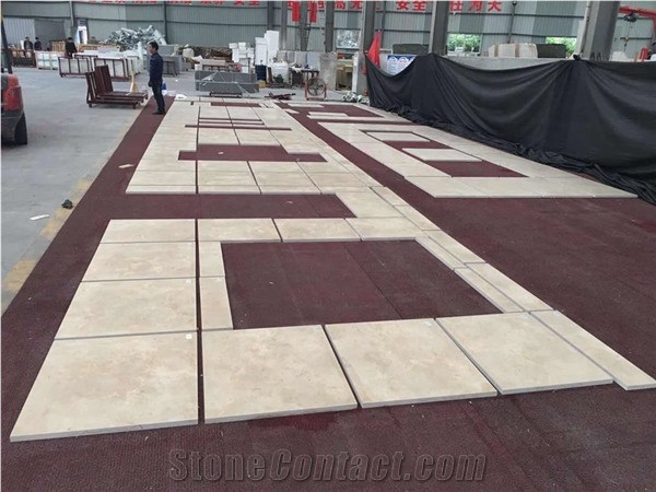 France Pierre De Bourgogne Limestone Pattern Tile