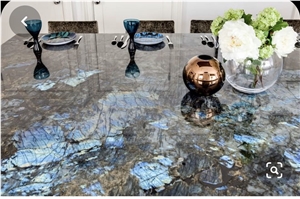 Natural Blue Labradorite Marble Stone Countertops