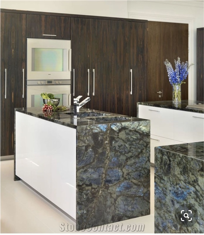 Natural Blue Labradorite Marble Stone Countertops