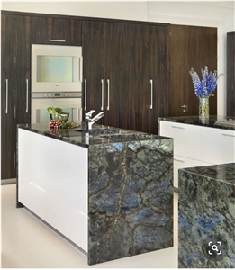 Natural Blue Labradorite Marble Stone Countertops