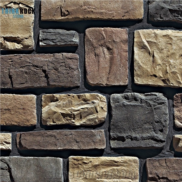 Cultured Stone Veneer River Rock Wall Cladding