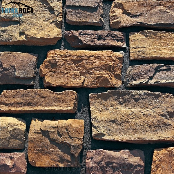 Cultured Stone Veneer River Rock Wall Cladding