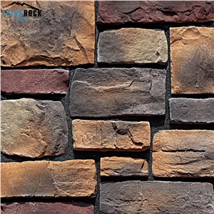 Cultured Stone Veneer River Rock Wall Cladding
