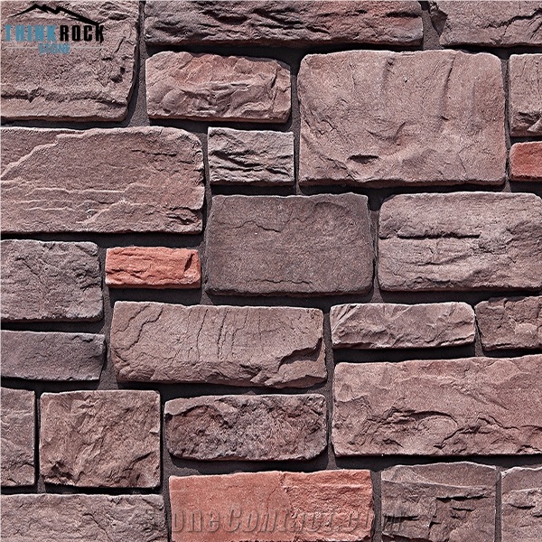 Cultured Stone Veneer River Rock Wall Cladding