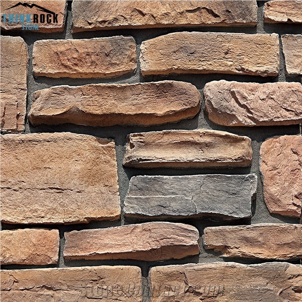 Cultured Stone Veneer River Rock Wall Cladding