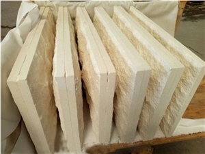 Beige Limestone Mushroom Cladding Tiles