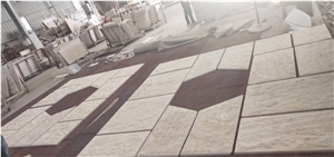 Beige Limestone Mushroomed Cladding Tile