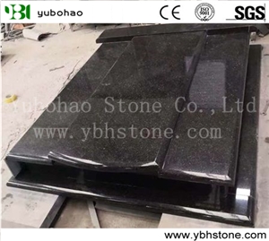 China G603 Granite Simple Double Tombstone for European
