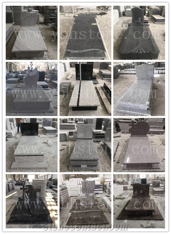 China Granite Simple Style Tombstone for Single