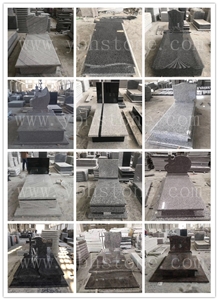 China Granite Simple Style Tombstone for Single China Granite Simple Style Tombstone for Single