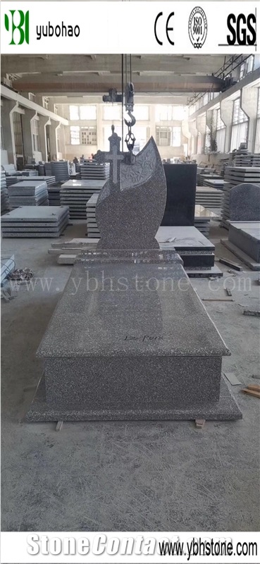 China Granite Simple Style Tombstone for Single