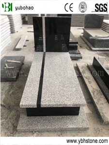 China Granite Simple Style Tombstone for Single