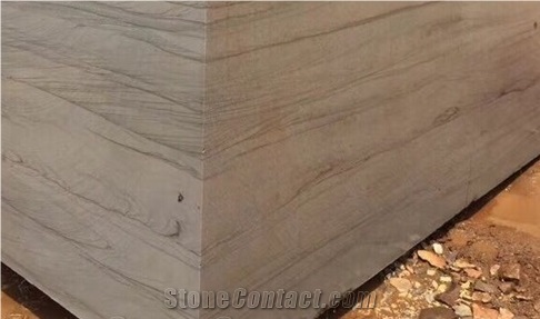 Piano Grey Quartize Block Strip Vein Slabs