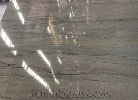 Piano Grey Quartize Slabs Polished Surface