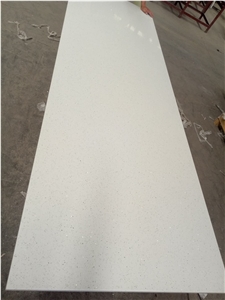 Stellar White Quartz Polished Surface Pure Bright
