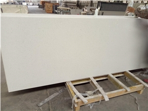 Stellar White Quartz Polished Surface Pure Bright