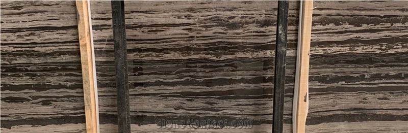 Zebra Brown Marble Strip Straight Exotic Tiles