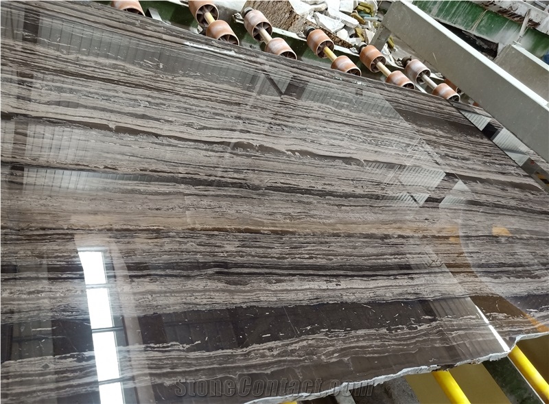 Zebra Brown Marble Strip Straight Exotic Tiles