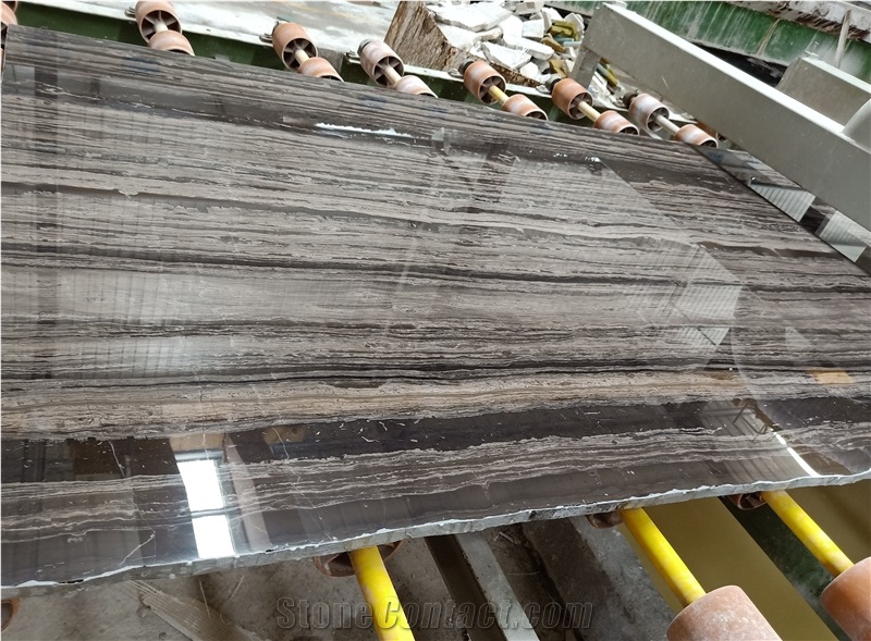 Zebra Brown Marble Strip Straight Exotic Tiles