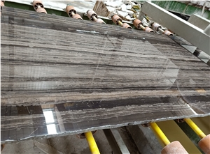 Zebra Brown Marble Strip Straight Exotic Tiles